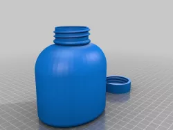 Small Bottle and Cap - Needs No Support