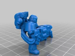 Space Man with Heavy Gravity Cannon