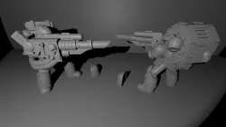 Space Man with Laser Cannon (Updated)