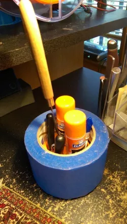 Tape, Glue Stick, and Printing Tool Accessory Stand