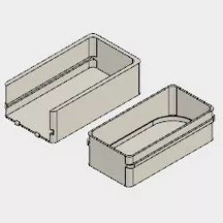 Travel container for contact lens