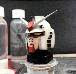 typical gundam head part