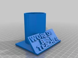 worlds best teacher pencil holder