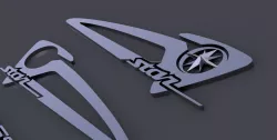 Yamaha V-Star bagger decals