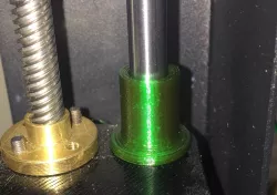 Z crash pins / x levelers