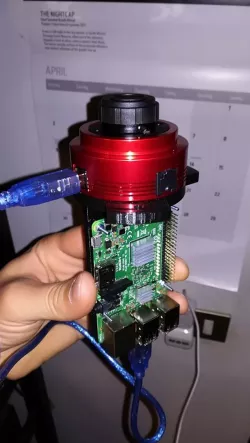 ZWO ASI120* + Raspberry Pi 3 holder