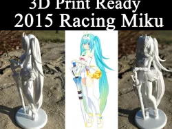 3D PRINT READY!! 2015 Racing Miku