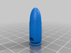 9mm bullet Paracord bead