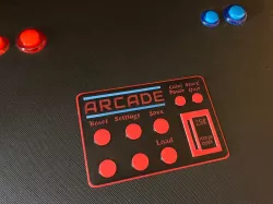 Arcade Machine Directions Card