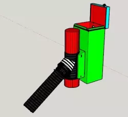 Battery Box 36V 8Ah 225x90x75 for xiaomi m365 (bow scooter frame mounting with rilsan clamp