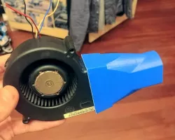 BBQ 97mm to 40mm Blower Server Fan Duct press fit 1012 KH302