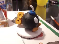 Bob-omb SuperMario with Moveable Back Gear