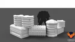 Cargo Crate Defensive Cover Barrier