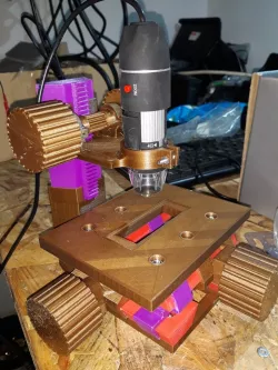 Cheap microscope stand with adjustable table / stage