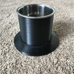 Drink holder with large diameter base