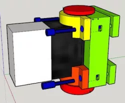 E twow Booster Clamp (scooter Frame Mounting) to add a box or bag - Plateau et Collier de serrage pour rajout de boite ou sac
