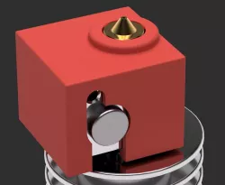 E3D V5 Silicone Sock Mold - Easy to crack open shell