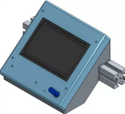 ElVa 1 cover for RepRap Discount 12864 display 20x20 profile