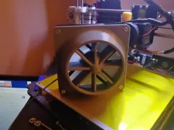Fan shroud for sim racing wind simulation
