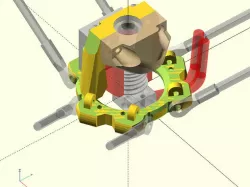 Folger Tech Effector Tower Mount with E3D Lite6 and 3010 Fan