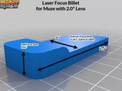 FSL Muse or Dremel DigiLab Laser 2.0" Lens Focus Billet