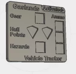 Gaslands Vehicle Dice Dashboard