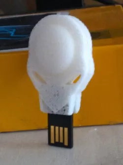 Grey Alien Head slim Pendrive Shell