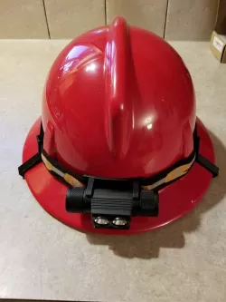 Hardhat lamp band holders