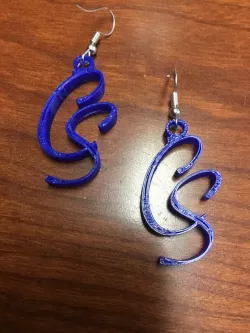Initial Earrings