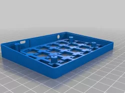 Let's Split Keyboard angled case - Remixed to fit switch retention tabs
