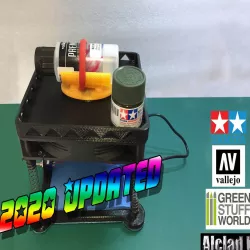 Model Paint Mixer from a 140mm PC fan