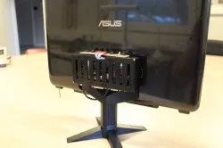 modular laptop display stand with controller case