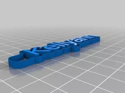 My Customized Multiline Tag or Keychain