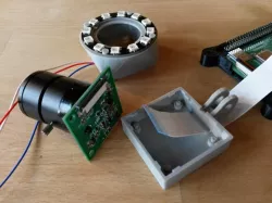 OctoLapse camera holder with NeoPixel light