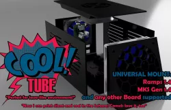 Overpowered Cooltube Board Case Holder Mount (Ramps, MKS Gen 1.4,...) with Octopi-Touch Holder