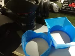 Parametric & Customizable dSLR Camera Lens Hood Creator