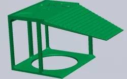 Ramp for turtle aquarium