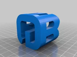 Smaller Gödel, Escher Bach shadow cube