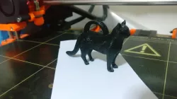 standing cat keychain