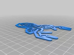 Stencil Origami Deer Head