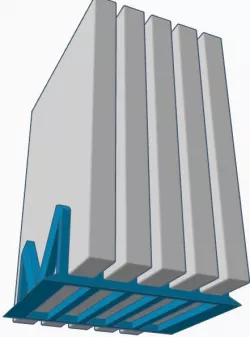 Vertical PS4 Game Stand (v2.0)