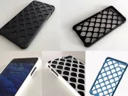 Very thin iPhone 7 case with tactile feel - expanded metal design