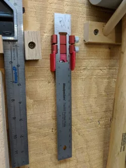 Wall bracket for Woodpeckers Paolini Pocket Rule