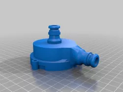 Washing machine pump, for fast coupling hoses