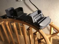 Wood Rollercoaster Train scale model