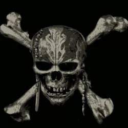 Airbrush Multilayer Stencil - Skull - pirates of the caribbean