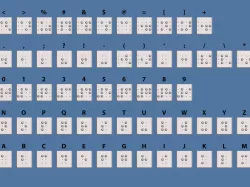 Braille Keyboard Covers Keys
