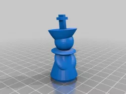 Chess King (taller than Queen)