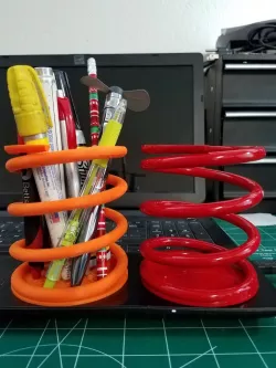 Coil Spring Pen Holder