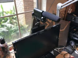 Computer  Monitor Cold shoe and 1/4 -20 mount for Cameras and microphones